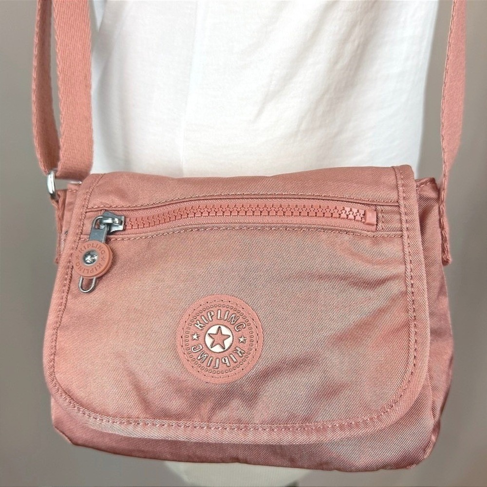 KIPLING Rose Shimmer Sabian Mini Crossbody NWOT Festival Bag Authentic 8x5x3